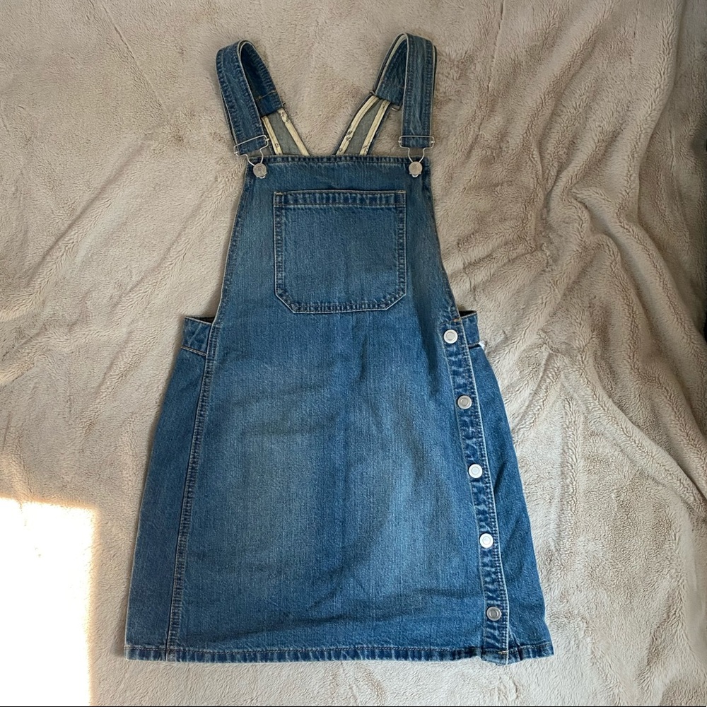 Free People Denim Jumper Dress